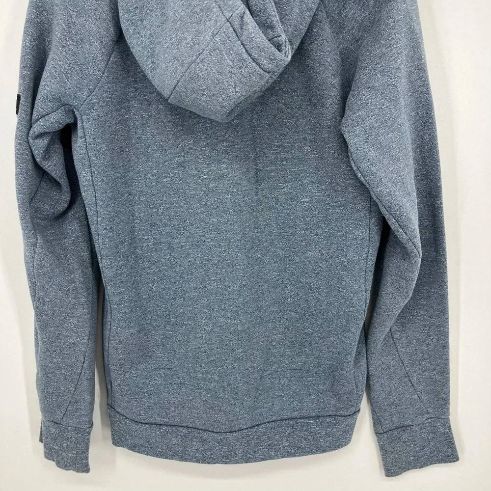 Jordan Brand Mens Full Zip Jumpman Hoodie Heather Blue Gray Size Small